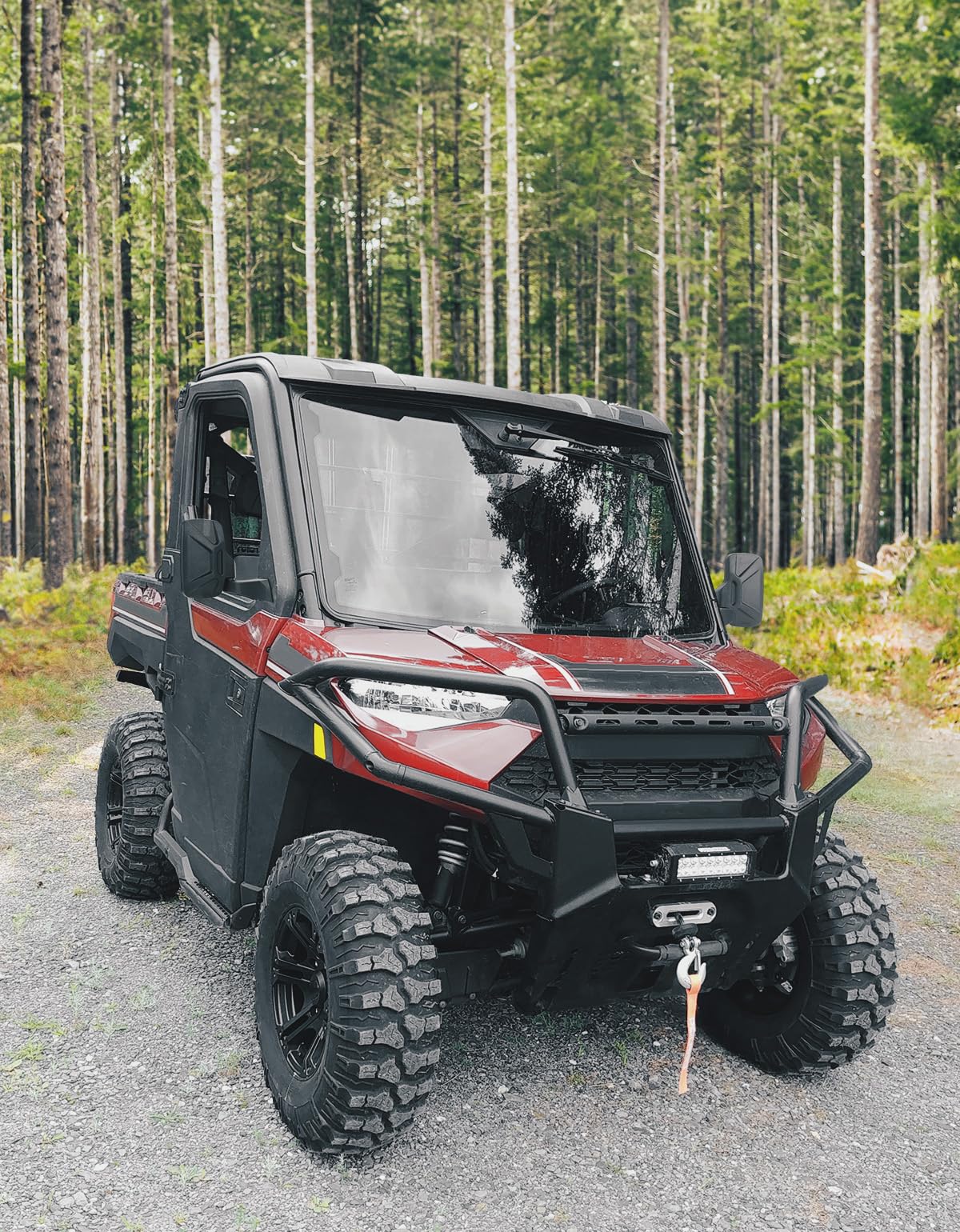 Door Mounted Side View Mirrors for Polaris Ranger/ Commercial Pro XD (1 Pair)