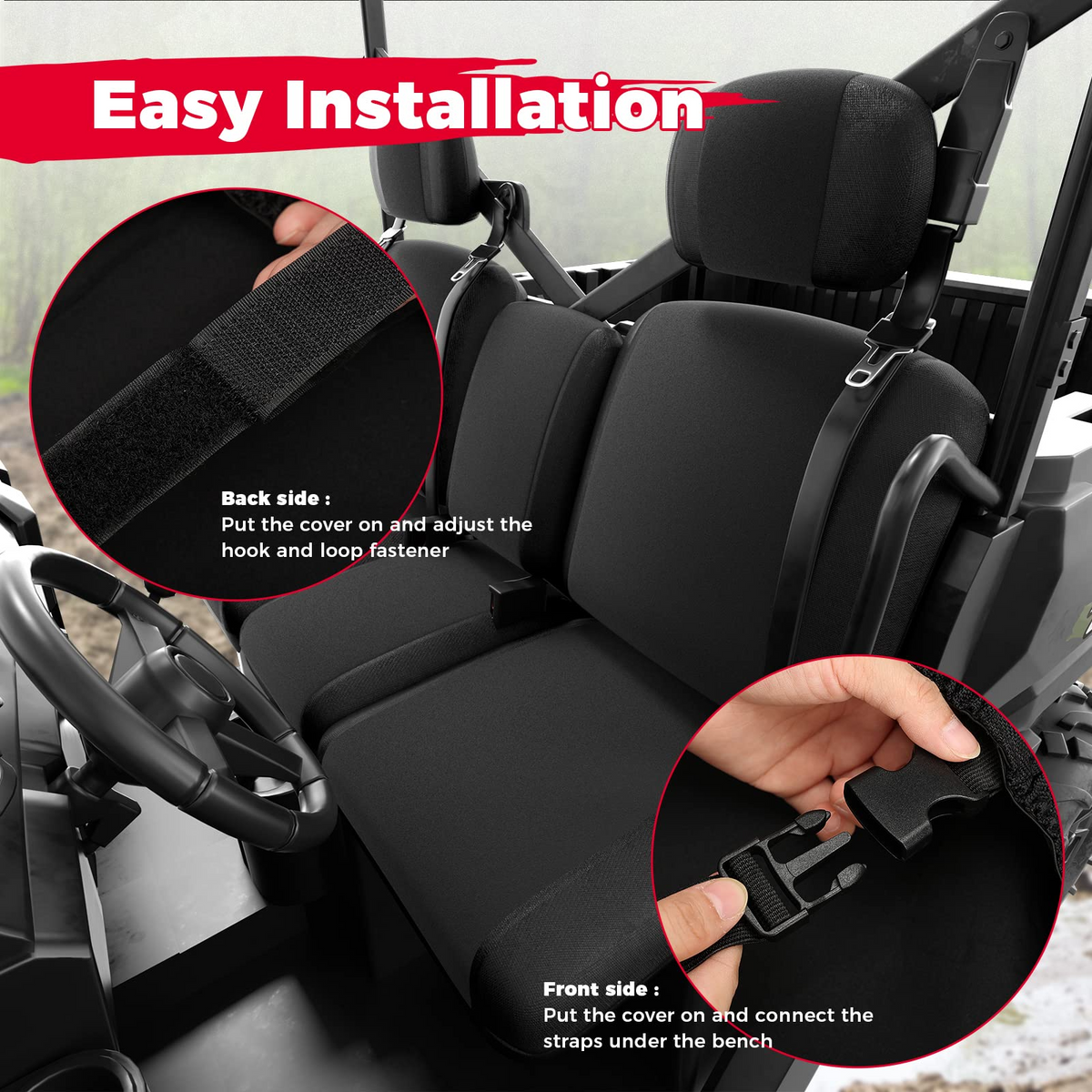 UTV Seat Cover for Can Am Defender HD5|7|8|9|10