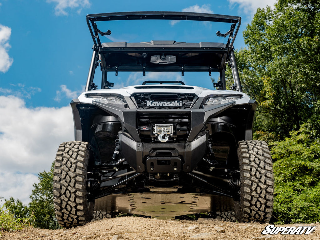 Kawasaki Ridge flip windshield installed
