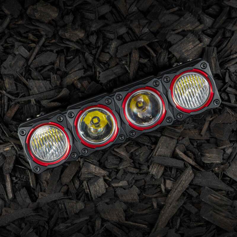 KC HiLiTES FLEX ERA LED Light Bar Bezel Kit for 10in. Segments - Red