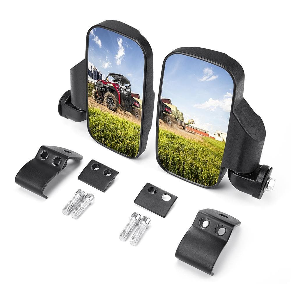 KEMIMOTO UTV Side Mirrors for Polaris Ranger/General & Can-Am Defender/Trail