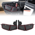 KEMIMOTO UTV Front Side Door Bags for Polaris RZR, Red