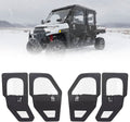 KEMIMOTO UTV Doors With Steel Frame for Polaris Ranger CREW XP 1000 2019-2026