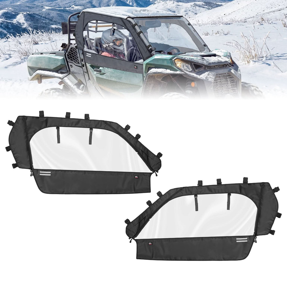KEMIMOTO Soft Cab Enclosure Doors For Can-Am Commander(2021–2026)