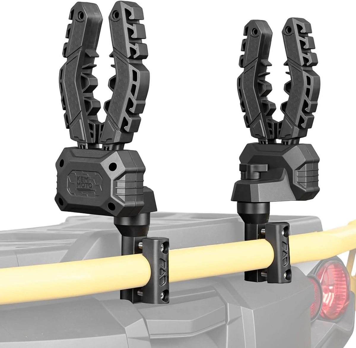 KEMIMOTO Tool Rack Mount for ATV/UTV Hunting Gear(0.75-1.25 in Round Tubes)