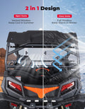 KEMIMOTO 2-in-1 rear windshield for CFMOTO ZForce 500 800 1000