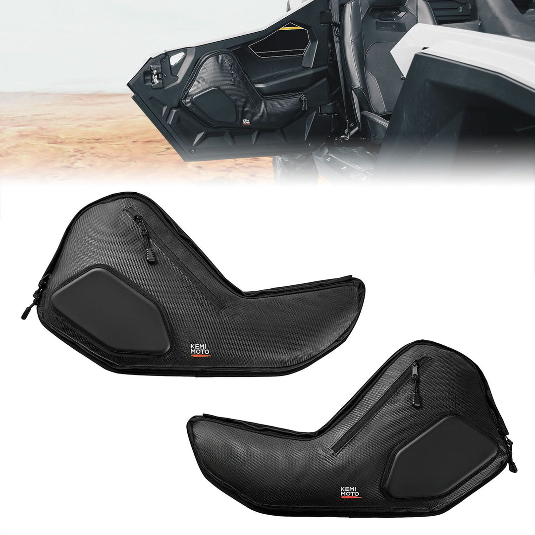 KEMIMOTO front door bags with knee pads for 2025 Polaris RZR