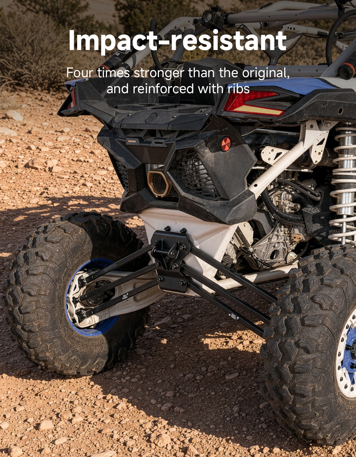 KEMIMOTO Can-Am Maverick X3 72-inch rear radius rod kit detail