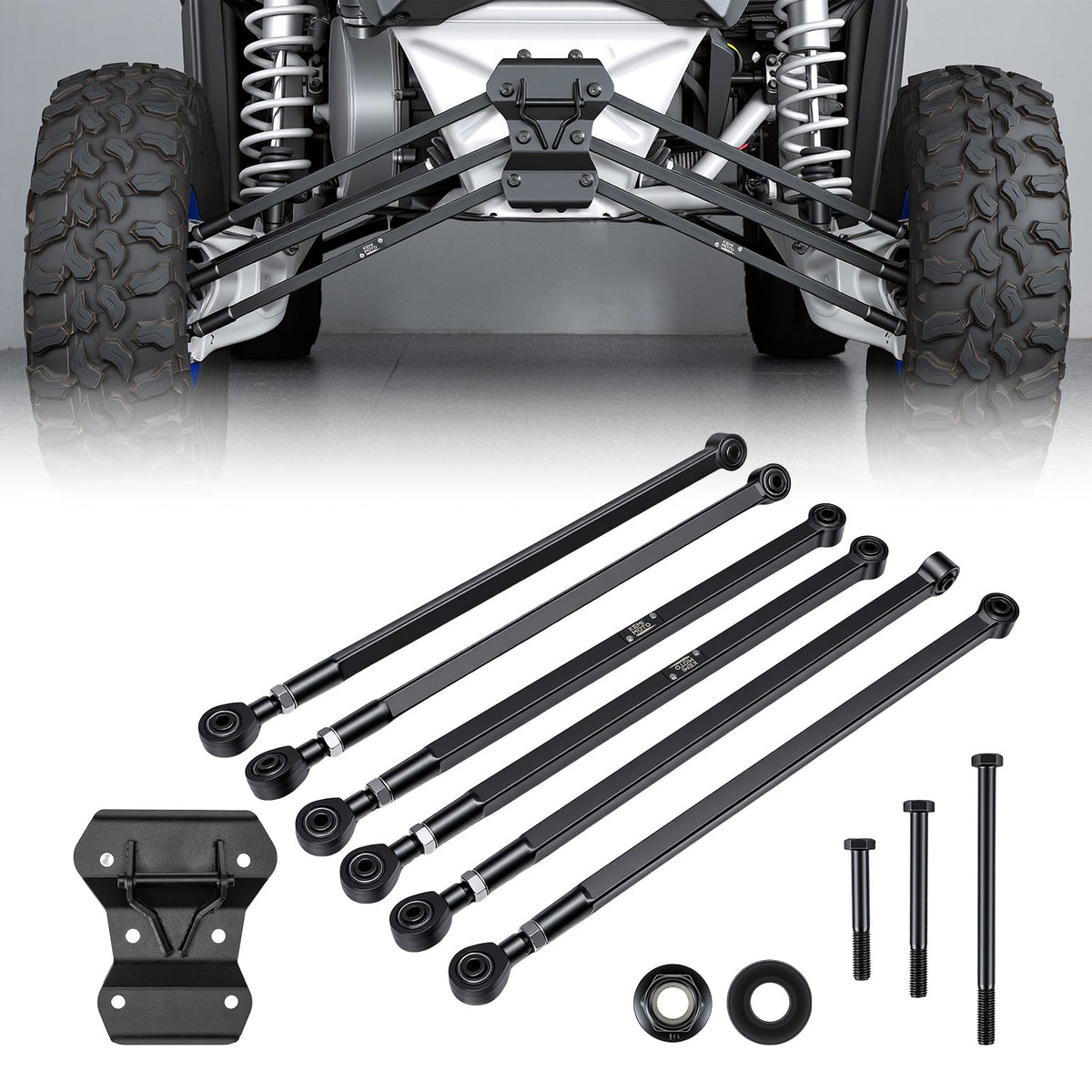 KEMIMOTO 72-inch rear radius rod kit for Can-Am Maverick X3
