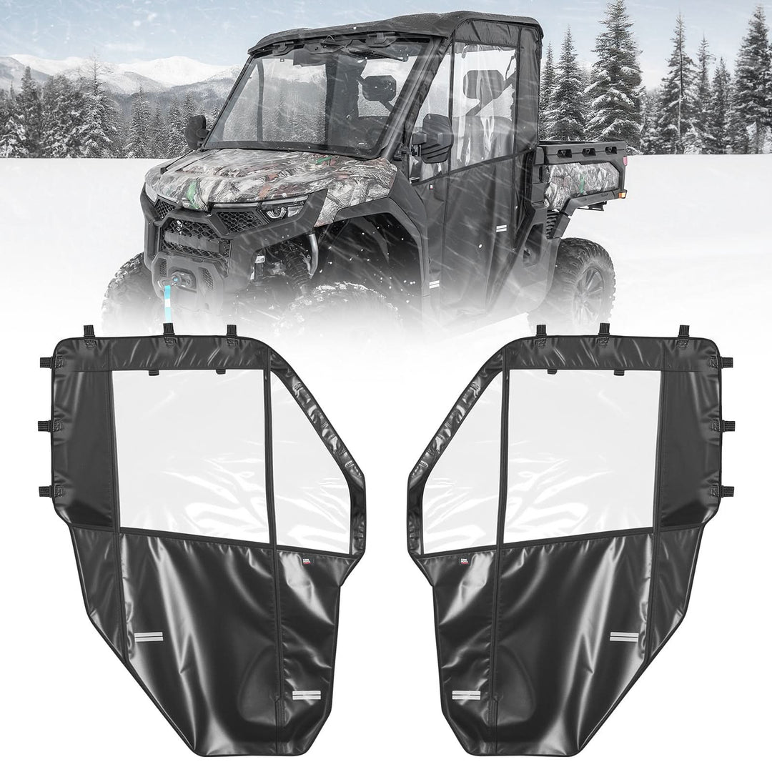 KEMIMOTO soft full doors installed on a CFMOTO UFORCE U10 Pro