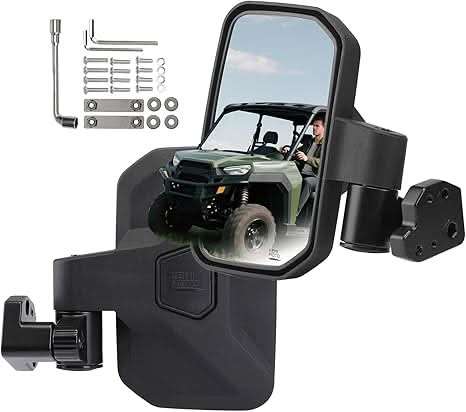 KEMIMOTO auto-fold self-reset side mirrors for Can-Am Defender