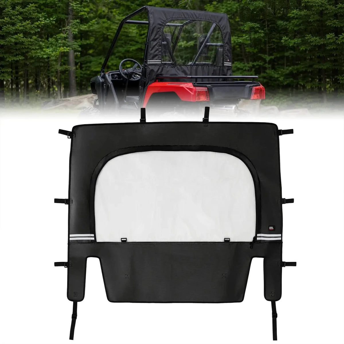 KEMIMOTO soft rear windshield for Honda Pioneer 500 and 520