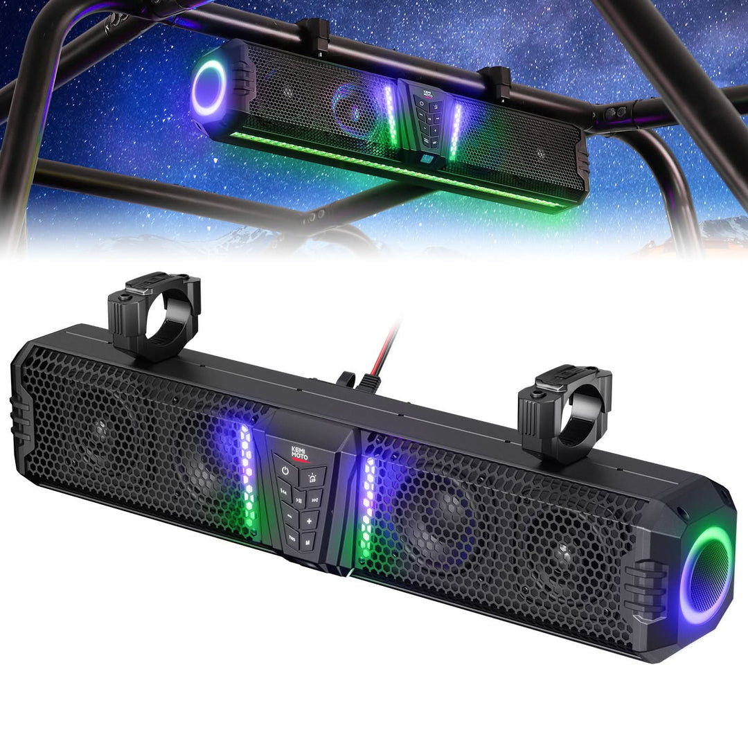KEMIMOTO Midnight 60 26-inch UTV Bluetooth soundbar