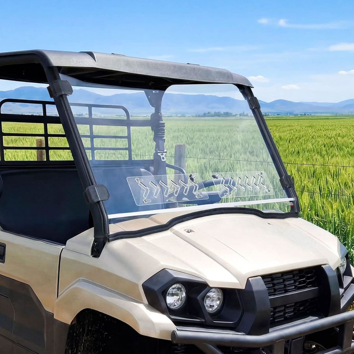 KEMIMOTO vented front windshield for Kawasaki Mule PRO-MX