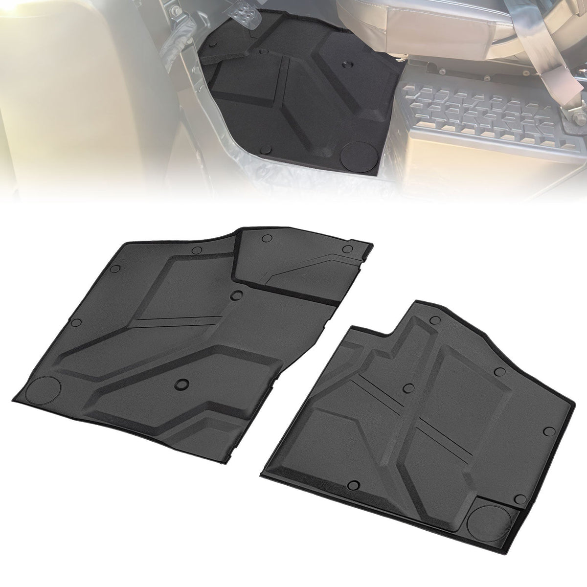 KEMIMOTO front TPE floor mat for 2024 and newer Polaris Xpedition XP and ADV models