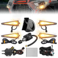 KEMIMOTO universal UTV triangle turn signal kit with column switch and horn
