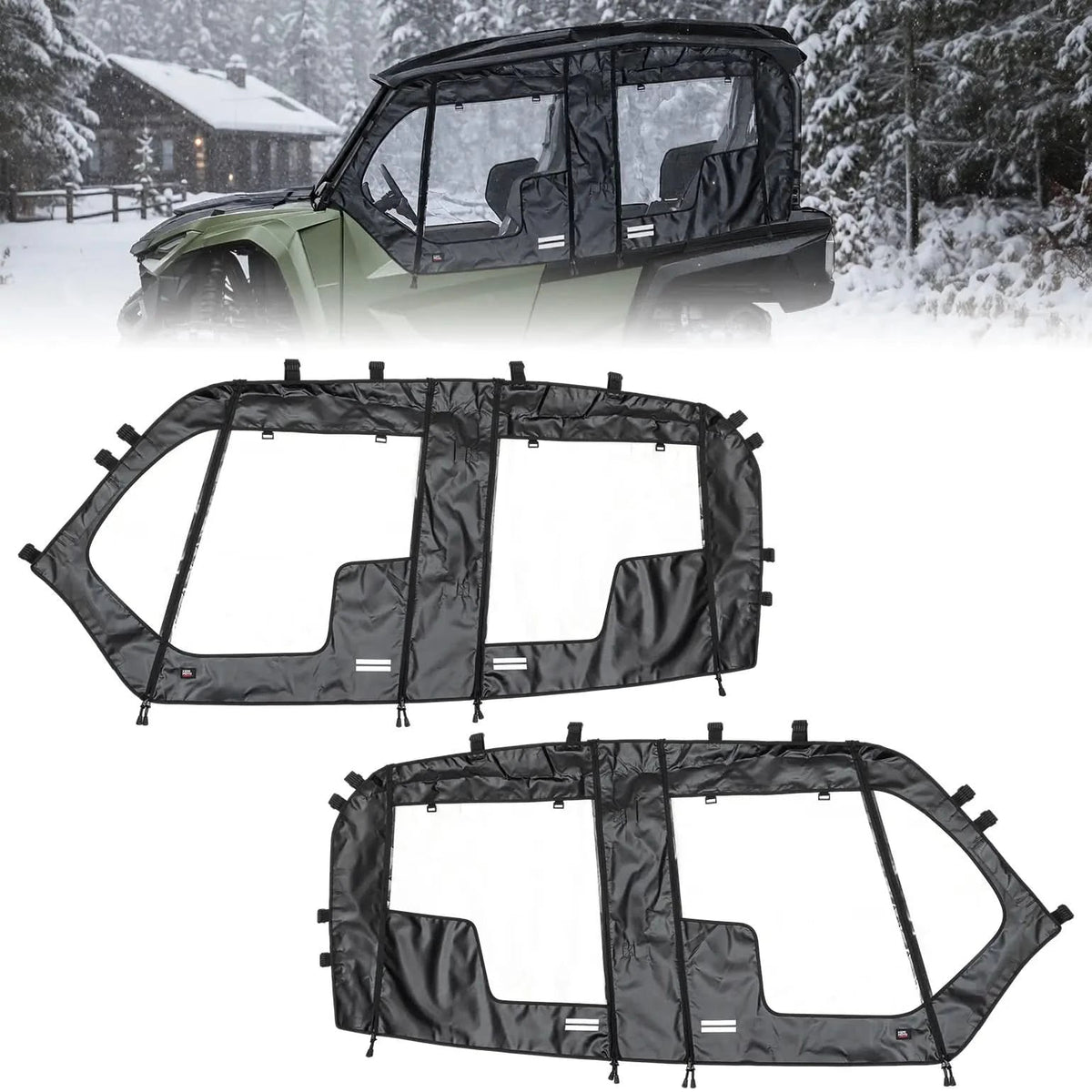 KEMIMOTO soft upper doors for Yamaha Wolverine X4
