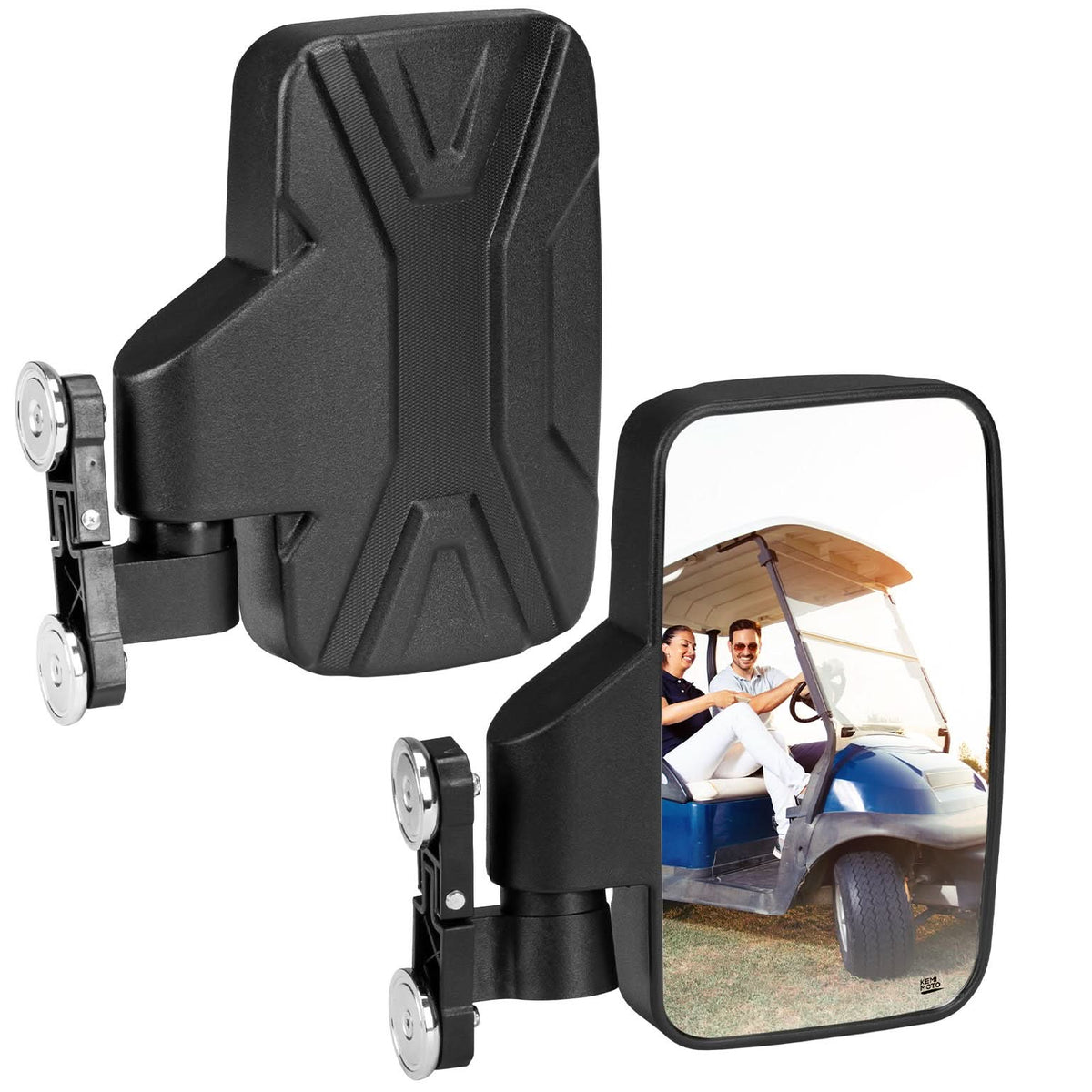 Magnetic Golf Cart Side Mirrors, Universal Rear View Mirrors