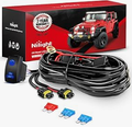 1PC Female car cigarette lighter socket with two battery alligator crocodile clips connector and fuse holder(15A fuse included).