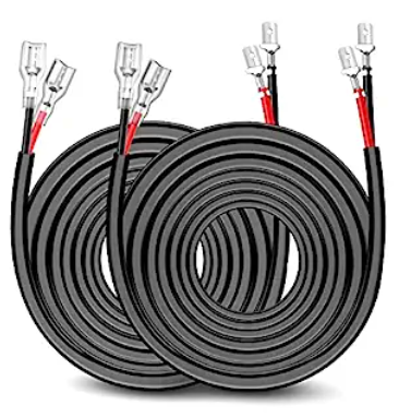 1 x 5 Feet Dual Control Switch Wiring Harness Extension Kit, 1 x instructions
