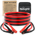 Nilight 10164W — Jumper Cables for Car Battery 10 Gauge 12 FT Booster Cable Heavy Duty 200 A CCA with Carrying Bag Jump Start Emergency Kit