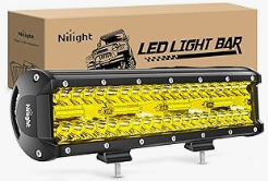 1 PC 18024C-A 20Inch Triple Row Flood Spot Combo Bar Driving Boat Led Off Road Lights