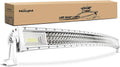 Nilight Marine LED Light Bar Navigation Lights 42Inch Curved White Spot Flood Combo Ponton Boat Deck Dock Lights