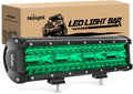 Nilight 18213G — 12 Inch LED Light Bar Green Triple Row 240W Spot Flood Combo Off Road