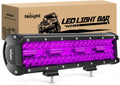 Nilight 18214P — 12 Inch LED Light Bar Purple Triple Row 240W Flood Spot Combo Off Road