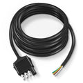 4 Way Trailer End Connector 25inch Cable Heavy Duty 18AWG Trailer Light Plug Trailer Side Male End Replacement Flat Extension Wiring Harness