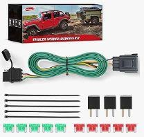 4-Pin Trailer Wiring Harness Kit 55441 Vehicle Side Custom for 2005-2024 Nissan Frontier 2005-2015 Xterra Pathfinder 2009-2012 Suzuki Equator Factory Tow Package Required