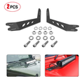 2PCS Hood Mounting Brackets for 20” LED Light Bar on Jeep Wrangler JK 2007-2016 - Nilight 90040B