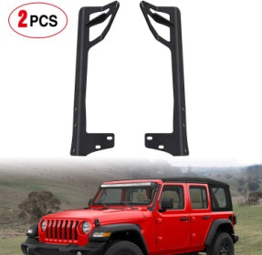 Windshield Frame Mounting Bracket for 50” LED Light Bar on Jeep Wrangler JK 2007-2016 - Nilight 90049B