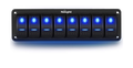 4 Gang Rocker Switch Aluminum Panel Toggle Dash 5 Pin ON/Off Pre-Wired Switches Rocker Switch Panel (Blue) - Nilight 90109D