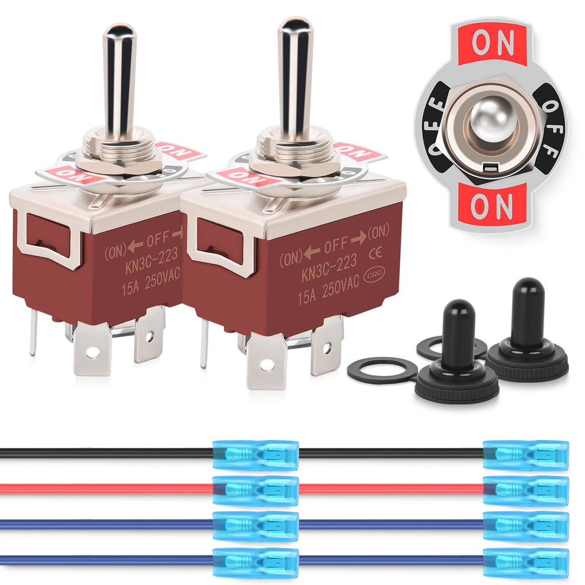 Nilight 90338A — Reverse Polarity Momentary Toggle Switch