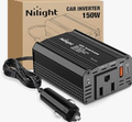 300W Power Inverter 12V DC to 110V AC Car Converter with PD 65W USB C & QC3.0 - Nilight 90542A