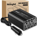Nilight 90543A — 300W Power Inverter 12V DC to 110V AC Car Charger Converter with 5.4A Dual USB Ports and 2 AC Outlet