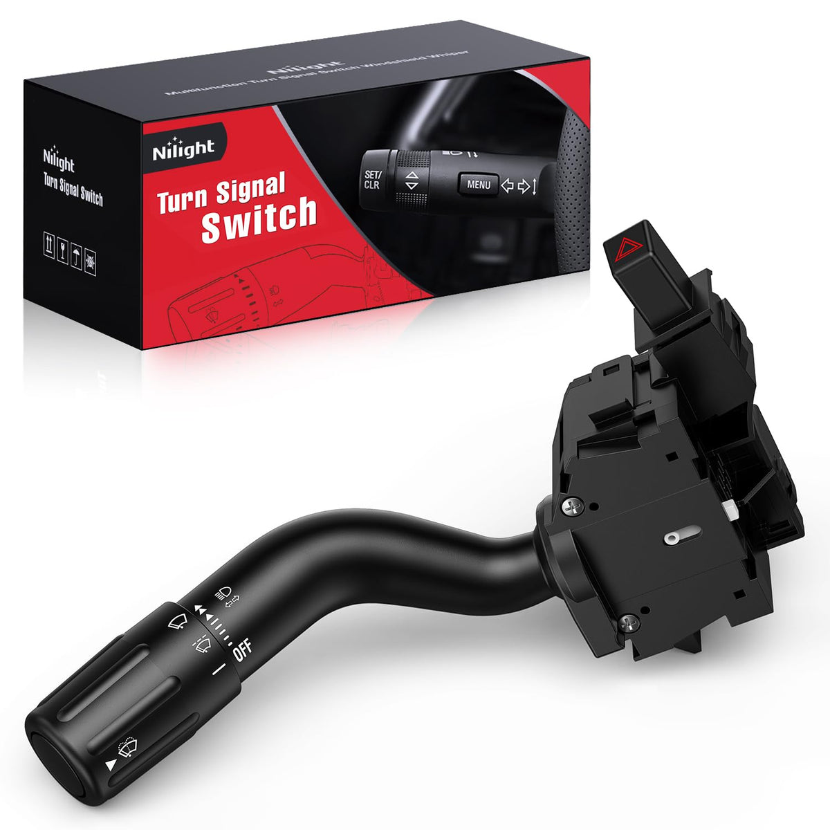 Nilight 90633A — Turn Signal Switch Compatible with 2008 2009 2010 Ford F250 Super Duty F350 Super Duty F450 Super Duty F550 Super Duty 2009 Ford F350 Windshield Wiper Combination Switches