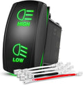 Nilight 90795B — High/Low Rocker Switch 7PIN ON-OFF-ON rocker switch with 14 AWG jumper wires