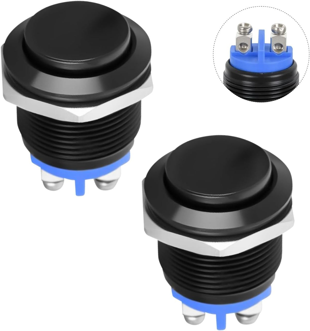Nilight 90817A — 16mm Waterproof Momentary Push Button Switch