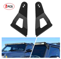 2PCS 50” Curved LED Light Bar Bracket at Upper Windshield Roof Cab for 1984-2001 Jeep Cherokee XJ & 1986-1992 Comanche MJ - Nilight 91063B