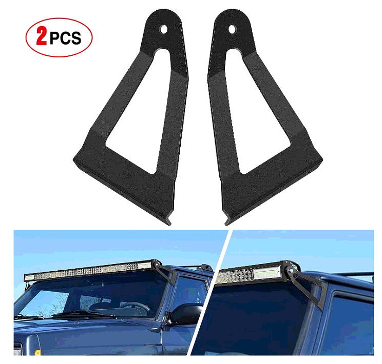 2 PCS Rear Pillar Flag Antenna Mounting Brackets, Can am X3 Whip Mounts - Nilight 91066B