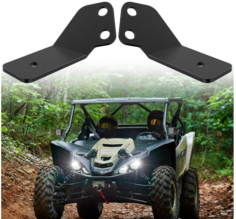 Light Bar UTV Front Side A Pillar Hood Mounting Brackets for 50-54 inch Lights Pods Compatible with Honda Pioneer 700 1000 2014 2015 2016 2017 2018 2019 2020 2021 2022 2023 2024 - Nilight 91103B