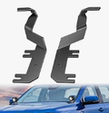 Ditch Light Brackets Hood Hinges Mount Bracket Kit for Auxiliary Offroad LED Pods Work Lighting Compatible with Ford F-150 Raptor 2015 2016 2017 2018 - Nilight 91113B