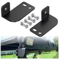 Nilight 91127A rear roof backup light brackets with hardware for Polaris Ranger Pro-fit cage