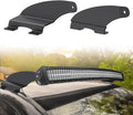 Nilight 52-Inch Curved Light Bar Brackets for Ram 1500/2500/3500; manufacturer product and installation views