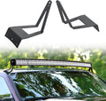 Nilight 52-Inch Light Bar Brackets for 1999–2015 Ford F-250/F-350; manufacturer product and installation views