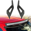 Nilight 54-Inch Curved Light Bar Brackets for 1999–2016 Ford Super Duty; manufacturer product and installation views