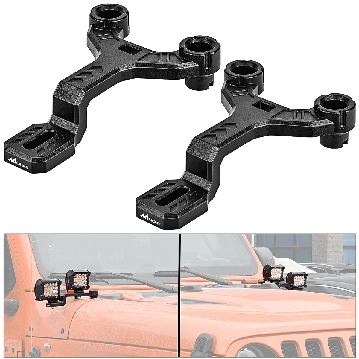 1 x 3 Point 2" Receiver Trailer Hitch, 3 x Hitch Pins - Nilight 92113A
