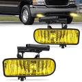 Nilight FOG-B13 — Fog Light Assembly Compatible with 1999 2000 2001 2002 GMC Sierra 1500 2500 2001 2002 Sierra 1500HD 2500HD 3500 2000-2006 Yukon Fog Lamp Amber Lens